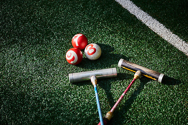 포토 JPG 주간 스포츠 공 레저 취미 사람없음 야외 하이앵글 여러개 경기장 장비 게이트볼 게이트볼장 플랫레이 게이트볼스틱 국내포토 자연요소 뷰포인트 다수 스포츠시설 구기 플랫 파일형식