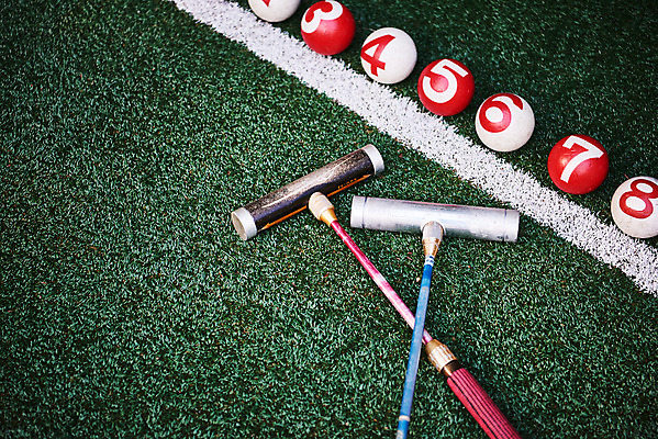 포토 JPG 주간 스포츠 공 레저 취미 사람없음 야외 하이앵글 여러개 경기장 장비 게이트볼 게이트볼장 플랫레이 게이트볼스틱 국내포토 자연요소 뷰포인트 다수 스포츠시설 구기 플랫 파일형식