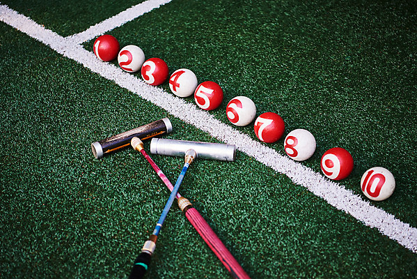 포토 JPG 주간 스포츠 공 레저 취미 사람없음 야외 하이앵글 여러개 경기장 장비 게이트볼 게이트볼장 플랫레이 게이트볼스틱 국내포토 자연요소 뷰포인트 다수 스포츠시설 구기 플랫 파일형식