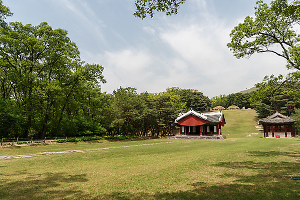 포토 JPG 주간 나무 한국전통 여행 유적지 하늘 풍경 사람없음 야외 관광지 봄 세계문화유산 문화재 역사 한국사 조선시대 비각 어로 정자각 조선왕릉 헌인릉 이방원 원경왕후 신로 국내포토 자연요소 식물 전통 계절 고건축 한국 왕 왕릉 파일형식 왕후 향어로
