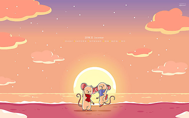 JPG 월페이퍼 바탕화면 12월 날짜 파일형식