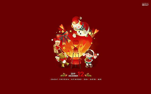 JPG 월페이퍼 바탕화면 12월 날짜 파일형식