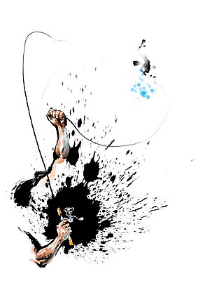 PSD 손 줄 일러스트 캘리그라피 근육 붓터치 낚시 어류 한명 사람 손짓 신체부위 물 낚싯대 역동적 번짐 팔 루어 릴 국내일러스트 자연요소 1 컨셉 모션 레저 수중동물 낚시용품 파일형식 효과