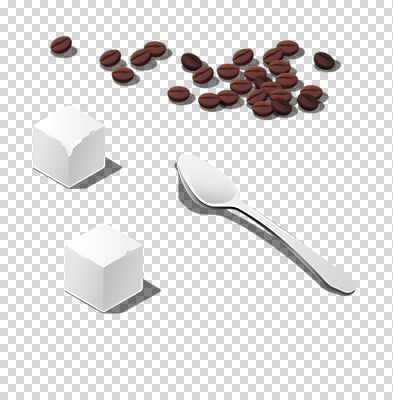 편집이미지 커피 누끼 사람없음 숟가락 원두 흰색 맛 티스푼 설탕 각설탕 PNG 편집소스 음료 컬러 컨셉 수저 파일형식