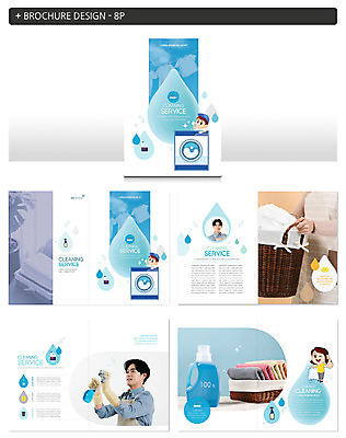 템플릿 여자 남자 ZIP 리플렛 사람 팜플렛 20대 성인 생활 세명 파란색 한국인 물방울 청소 서비스 세탁기 주방세제 성인만 인디자인 INDD 이미지템플릿 컬러 동양인 청년 가전제품 세제 파일형식