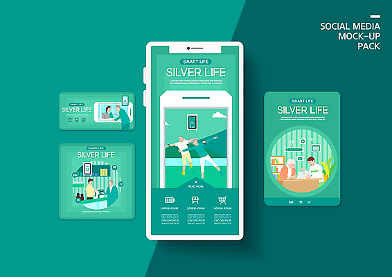 PSD 템플릿 배너템플릿 여자 노년 남자 ZIP 웹템플릿 디자인시안 모바일 이벤트 여러명 초록색 실버라이프 스마트폰 세트 스마트 모바일템플릿 모바일웹 소셜네트워크 소셜미디어 웹배너 모바일앱 SNS배너 모바일페이지 이미지템플릿 라이프스타일 배너 컬러 다수 컨셉 사람 성인 핸드폰 스마트기기 페이지 파일형식