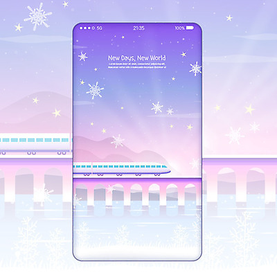 백그라운드 일러스트 새해 사람없음 스마트폰 보라색 기차 눈송이 가교 2020년 경자년 폰배경 국내일러스트 AI파일 건축물 육상교통 컬러 대중교통 눈_날씨 핸드폰 스마트기기 연도 파일형식 벡터