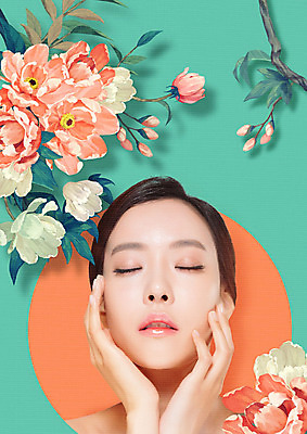 PSD 편집이미지 손 여자 수채화 한명 사람 상반신 20대 성인 앞모습 컬러풀 뷰티 한국인 꽃가지 의료성형뷰티 성인여자한명만 이미지편집 1 꽃 뷰포인트 컬러 동양인 청년 신체부위 나뭇가지 여자한명만 성인여자만 파일형식