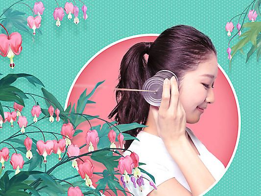 PSD 외국인 편집이미지 여자 꽃 수채화 한명 사람 상반신 20대 성인 옆모습 컬러풀 뷰티 일본인 금낭화 깡통전화 성인여자한명만 이미지편집 식물 1 뷰포인트 컬러 동양인 인종 청년 전화기 여자한명만 성인여자만 파일형식