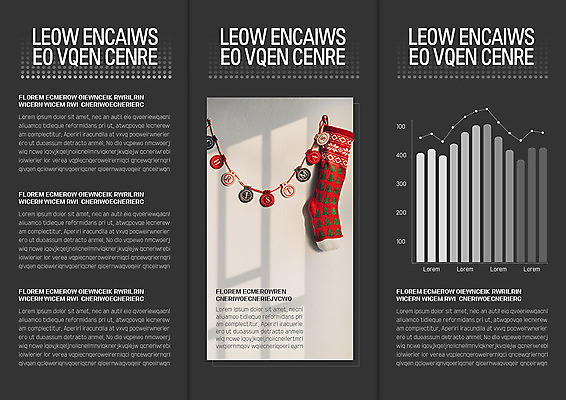 템플릿 표지디자인 북디자인 내지 리플렛 크리스마스장식 크리스마스 겨울 북커버 3단접지 그래프 양말 팜플렛 사람없음 차콜색 이미지템플릿 AI파일 계절 기념일 컬러 파일형식 벡터