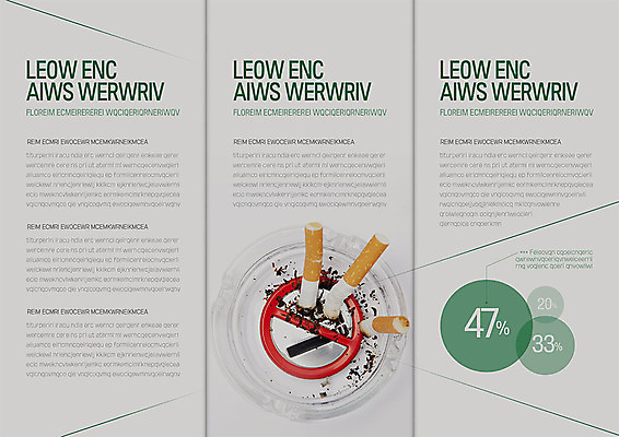 템플릿 표지디자인 북디자인 내지 리플렛 겨울 북커버 3단접지 담배 팜플렛 사람없음 초록색 회색 금지 금연 담배꽁초 재떨이 이미지템플릿 AI파일 계절 캠페인 컬러 사회이슈 파일형식 벡터