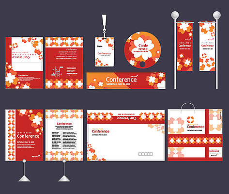 템플릿 배너템플릿 꽃무늬 패턴 사람없음 빨간색 세트 쇼핑백 현수막 전단 엽서 초대장 패키지 사원증 박람회 손부채 기업홍보 소봉투 행사세트 행사템플릿 AI파일 배너 꽃 컬러 무늬 가방 비즈니스 편지봉투 카드_감사 편지 홍보물 파일형식 벡터