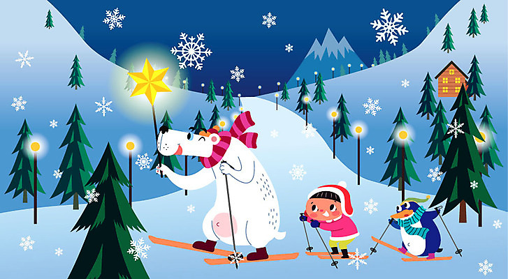 나무 동물 여자 어린이 겨울 가로등 일러스트 스키 스키장 눈꽃 한명 사람 소녀 파란색 귀여움 설원 눈 즐거움 펭귄 북극곰 스키장비 스키용품 소녀한명만 설산 국내일러스트 AI파일 자연요소 식물 1 계절 공공시설 감정 스포츠용품 컬러 컨셉 곰 조류 날씨 겨울스포츠 산 눈_날씨 여자한명만 소녀만 파일형식 벡터