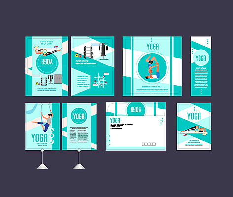 템플릿 배너 배너템플릿 여자 남자 요가 건강 이벤트 여러명 세트 운동 운동기구 헬스 현수막 엽서 초대장 민트색 커플요가 소봉투 행사세트 행사템플릿 AI파일 웰빙 컬러 다수 편지봉투 카드_감사 사람 편지 파일형식 벡터