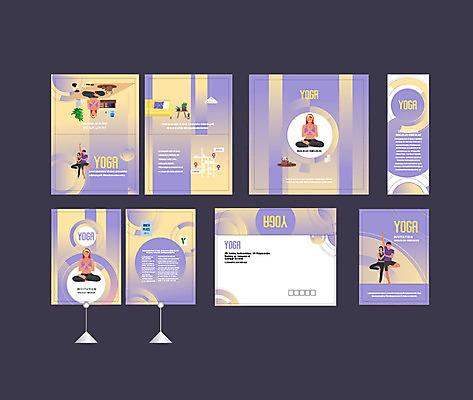 템플릿 배너 배너템플릿 여자 남자 요가 건강 이벤트 여러명 세트 운동 보라색 현수막 엽서 초대장 커플요가 소봉투 행사세트 행사템플릿 AI파일 웰빙 컬러 다수 편지봉투 카드_감사 사람 편지 파일형식 벡터