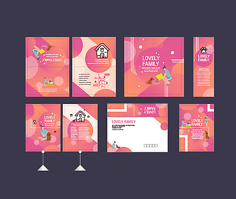 템플릿 배너 배너템플릿 여자 남자 여러마리 이벤트 여러명 반려동물 세트 현수막 강아지 엽서 초대장 개집 반려 소봉투 행사세트 행사템플릿 AI파일 동물 다수 편지봉투 카드_감사 사람 개 편지 애견용품 파일형식 벡터