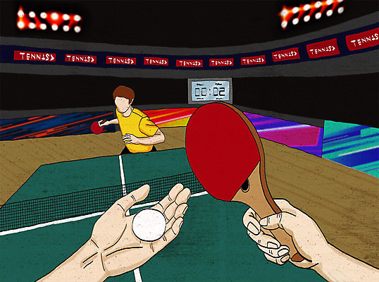 PSD 손 남자 스포츠 일러스트 사람 취미 두명 신체부위 컬러풀 탁구채 탁구 열정 탁구공 탁구선수 탁구대 점수판 탁구장 1인칭시점 국내일러스트 시선 감정 컬러 공 스포츠시설 운동선수 구기 라켓 탁구용품 파일형식