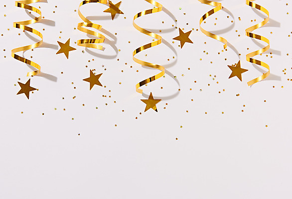 포토 JPG 스튜디오촬영 기념일 별 리본 백그라운드 실내 이벤트 사람없음 하이앵글 파티 금색 축하 흰배경 플랫레이 국내포토 자연요소 뷰포인트 컬러 컨셉 내부 흰색 플랫 파일형식