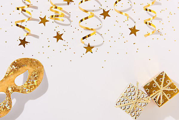 포토 JPG 스튜디오촬영 기념일 별 리본 백그라운드 실내 가면 이벤트 사람없음 선물상자 하이앵글 파티 축하 흰배경 플랫레이 국내포토 자연요소 뷰포인트 컨셉 선물 내부 상자 흰색 플랫 파일형식