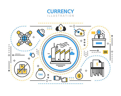 아이콘 공장 사람없음 경제 파란색 세계 금지 발표 제조 석유 폭탄 무역 전쟁 세금 무역전쟁 2D아이콘 AI파일 산업 컬러 공업 폭발물 사회이슈 파일형식 벡터
