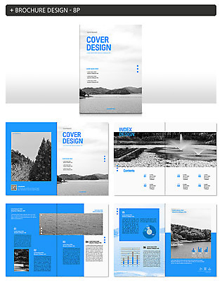 나무 템플릿 ZIP 호수 리플렛 자연 산 흑백 풍경 팜플렛 사람없음 파란색 인포그래픽 회색 인디자인 INDD 이미지템플릿 식물 컬러 촬영기법 생태계 파일형식
