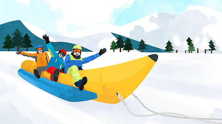 PSD 나무 구름 무료이미지 여자 남자 겨울 일러스트 하늘 성인 세명 손들기 설원 눈 승차 즐거움 스키복 썰매 바나나보트 눈썰매장 스키고글 성인만 설산 국내일러스트 자연요소 식물 옷 계절 감정 모션 날씨 스키 산 눈_날씨 사람 보트 파일형식