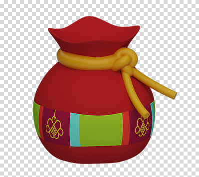 편집 편집이미지 복주머니 누끼 사람없음 한개 3D소스 3D 입체 디지털합성 오브젝트 PNG 목업 편집소스 1 전통소품 파일형식