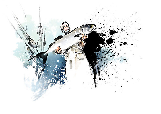 PSD 할아버지 노년 남자 밧줄 파도 바다 일러스트 캘리그라피 붓터치 어류 한명 사람 물 어선 어부 즐거움 번짐 어촌 어획 노인남자한명만 수산인의날 국내일러스트 자연요소 직업 1 감정 줄 배_교통 성인 수중동물 시골 남자한명만 노인남자만 파일형식 법정기념일 효과