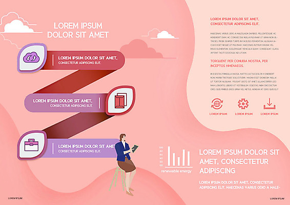 PSD 구름 템플릿 표지디자인 북디자인 출판디자인 여자 내지 리플렛 분홍색 북커버 비즈니스 그래프 사람 팜플렛 성인 금융 직장인 비즈니스우먼 보고서 열정 여자한명만 이미지템플릿 자연요소 직업 감정 컬러 경제 여자만 파일형식