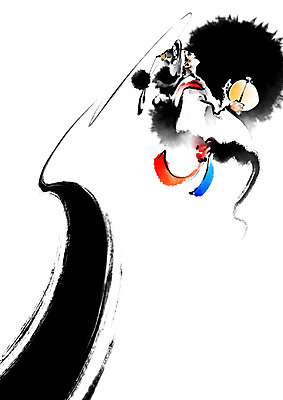 PSD 남자 일러스트 캘리그라피 응원 붓터치 근하신년 국악기 한명 사람 전통놀이 풍물놀이 번짐 꽹과리 상모 꽹과리채 농악꾼 상모돌리기 남자한명만 2020년 국내일러스트 1 전통 악기 놀이 타악기 새해 국악 연도 남자만 파일형식 효과