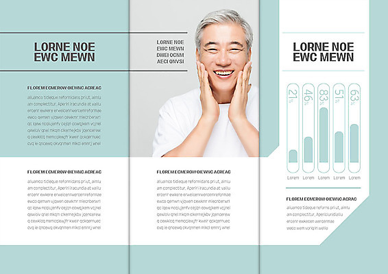 템플릿 표지디자인 북디자인 출판디자인 노년 내지 리플렛 하늘색 북커버 3단접지 그래프 한명 사람 팜플렛 상반신 앞모습 실버라이프 뷰티 한국인 60대 자기관리 노인남자한명만 그루밍족 이미지템플릿 AI파일 1 라이프스타일 뷰포인트 동양인 성인 파란색 남자한명만 노인남자만 파일형식 벡터