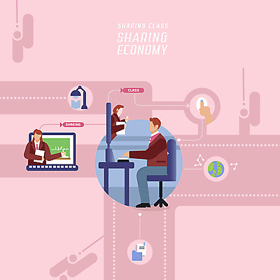 PSD 손 여자 교육 남자 지구 분홍색 의자 일러스트 사람 세명 노트북 컴퓨터 칠판 스탠드 스마트 책상 순환 클릭 공유 IT산업 온라인강의 알고리즘 4차산업 공유경제 랜선라이프 국내일러스트 라이프스타일 산업 컬러 가구 컨셉 모션 조명 정보기술 신체부위 경제 전자제품 강의 파일형식 언택트