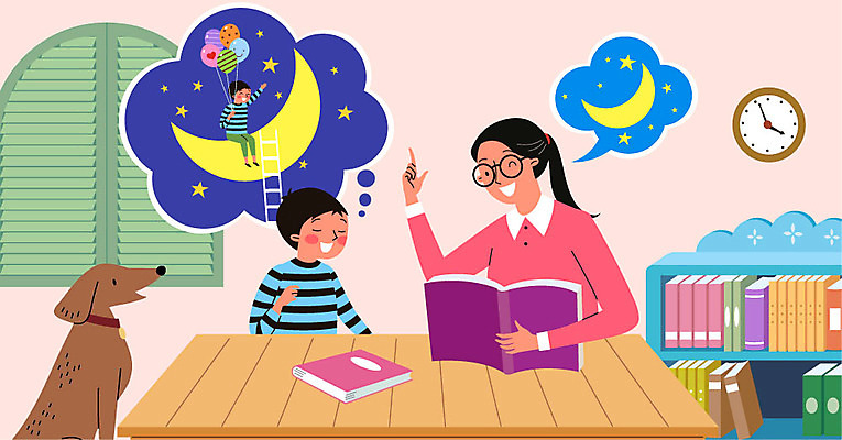 여자 남자 별 어린이 말풍선 일러스트 사다리 상상 따뜻함 사람 두명 책 독서 마음 봉사 강아지 자원봉사자 초승달 장애인 책상 즐거움 사랑나눔 풍선 나눔 반려 시각장애인 동심 긴급돌봄 국내일러스트 AI파일 자연요소 감정 가구 사랑 반려동물 달 도구 도움 개 장애 파일형식 벡터 돌봄서비스