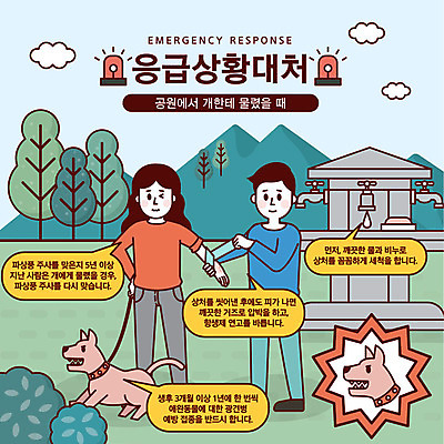 공원 여자 남자 말풍선 일러스트 산 경고 사람 초원 성인 두명 금지 응급 긴급 개 비누 목줄 안전교육 긴급상황 비상등 위급 위급상황 응급상황 응급조치 응급치료 국내일러스트 AI파일 공공시설 교육 포유류 안전 치료 위생용품 파일형식 벡터 반려용품