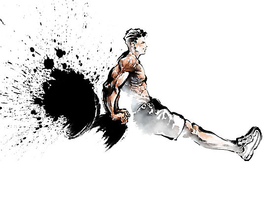 PSD 남자 포즈 몸매관리 일러스트 캘리그라피 근육 붓터치 건강 한명 운동 건강관리 헬스 몸매 번짐 열정 남자한명만 국내일러스트 1 감정 다이어트 관리 사람 남자만 파일형식 효과