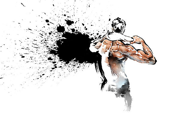 PSD 남자 포즈 몸매관리 일러스트 캘리그라피 근육 붓터치 건강 한명 수건 운동 건강관리 헬스 몸매 번짐 열정 남자한명만 국내일러스트 1 감정 다이어트 관리 사람 위생용품 남자만 파일형식 효과