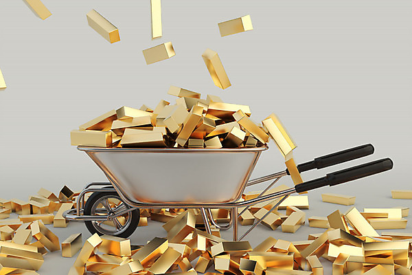 PSD 편집 편집이미지 사람없음 3D소스 3D 수레 행운 황금 떨어짐 가득함 디지털합성 오브젝트 금괴 당첨 외발수레 편집소스 이미지편집 편집3D 컨셉 카트 파일형식