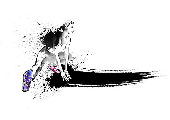 PSD 여자 운동화 신발 일러스트 캘리그라피 붓터치 흑백 한명 사람 달리기 운동 스트레칭 다리 육상스포츠 번짐 열정 육상선수 마라톤 마라톤선수 여자한명만 국내일러스트 1 감정 스포츠 모션 운동선수 촬영기법 건강 경기 신체부위 여자만 파일형식 효과
