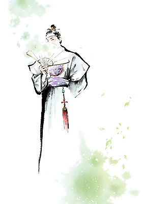 PSD 남자 일러스트 캘리그라피 붓터치 흑백 한명 사람 부채 전통의상 노리개 번짐 머리장식 상투 양반 귀족 남자한복 선비 남자한명만 국내일러스트 갓모자 모자_잡화 1 전통 전통소품 촬영기법 장식 한복 신분 남자만 파일형식 효과