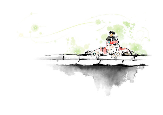 PSD 남자 일러스트 캘리그라피 붓터치 흑백 한명 사람 전통의상 번짐 머리장식 상투 양반 귀족 남자한복 선비 남자한명만 기와담장 국내일러스트 갓모자 모자_잡화 1 전통 전통소품 촬영기법 기와 장식 담장 한복 신분 남자만 파일형식 효과