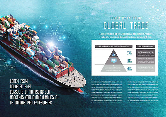 PSD 템플릿 표지디자인 북디자인 출판디자인 내지 리플렛 바다 북커버 팜플렛 사람없음 파란색 빛 글로벌비즈니스 컨테이너 화물선 무역 열정 청록색 국제무역 이미지템플릿 감정 산업 컬러 배_교통 비즈니스 글로벌 파일형식