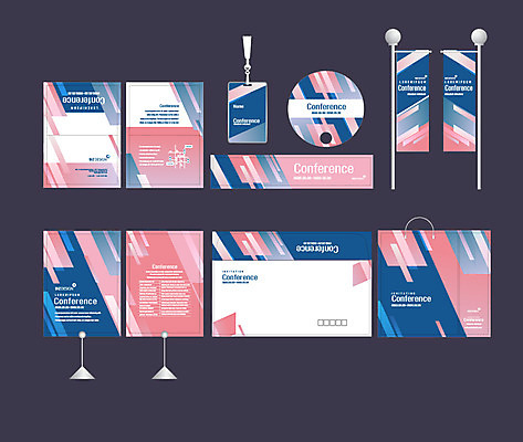 템플릿 배너템플릿 분홍색 무늬 이벤트 사람없음 파란색 세트 쇼핑백 현수막 전단 엽서 초대장 패키지 사원증 박람회 손부채 기업홍보 소봉투 행사세트 행사템플릿 AI파일 배너 컬러 가방 비즈니스 편지봉투 카드_감사 편지 홍보물 파일형식 벡터