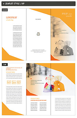 템플릿 표지디자인 명절 표지 ZIP 내지 리플렛 3단접지 새해 복주머니 팜플렛 사람없음 설날 주황색 인디자인 INDD 이미지템플릿 전통 기념일 컬러 전통소품 파일형식