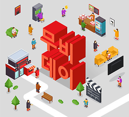 기념일 일러스트 사람모양 타이포그라피 한글 사람없음 소파 클래퍼보드 게임기 영화관 영화 콜라 팝콘 아이소메트릭 매표소 무비데이 자판기 국내일러스트 AI파일 모양 문자 의자 데이이벤트 문화예술 이벤트 극장 탄산음료 파일형식 벡터