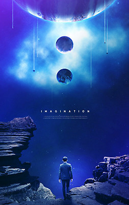 PSD 편집이미지 남자 상상 한명 20대 성인 우주 행성 한국인 바위 유성 신비 상상력 성인남자한명만 카피스페이스 초현실주의 이미지편집 1 컨셉 사람 동양인 청년 공백 돌_바위 남자한명만 성인남자만 파일형식