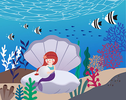 동물 라이프스타일 일러스트 상상 동화 어류 한명 사람 소녀 친구 판타지 컬러풀 바닷속 꿈 해초 산호초 진주 인어공주 진주조개 소녀한명만 동심 국내일러스트 AI파일 1 여자 어린이 컬러 관계 조개 생활 수중 수중동물 수중식물 해조류 보석 공주님 여자한명만 소녀만 파일형식 벡터