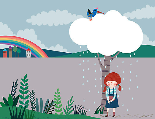 동물 구름 라이프스타일 무지개 일러스트 상상 조류 동화 산 한명 사람 소녀 건물 친구 판타지 컬러풀 꿈 슬픔 풀잎 비 소녀한명만 동심 국내일러스트 AI파일 자연요소 1 건축물 여자 감정 어린이 컬러 잎 관계 날씨 생활 풀_식물 여자한명만 소녀만 파일형식 벡터
