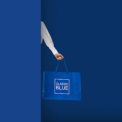 PSD 편집 편집이미지 손 새해 들기 신체부위 쇼핑 쇼핑백 3D 세일 디지털합성 편집소스 카드뉴스 클래식블루 트렌드컬러 편집3D 컬러 가방 모션 사람 파란색 파일형식 트랜드컬러