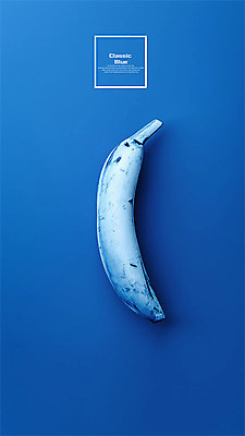 PSD 편집 편집이미지 다이어트 바나나 사람없음 하이앵글 한개 유행 3D 디지털합성 오브젝트 편집소스 클래식블루 트렌드컬러 편집3D 1 뷰포인트 컬러 과일 건강 파란색 파일형식 트랜드컬러