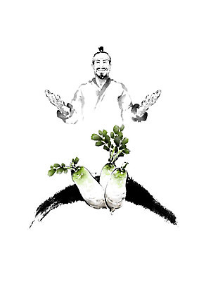 PSD 남자 채소 일러스트 캘리그라피 붓터치 흑백 한명 사람 농작물 기쁨 농부 무 한복 번짐 신토불이 남자한명만 로컬푸드 국내일러스트 직업 1 한국전통 감정 농업 뿌리채소 촬영기법 농산물 전통의상 남자만 파일형식 효과